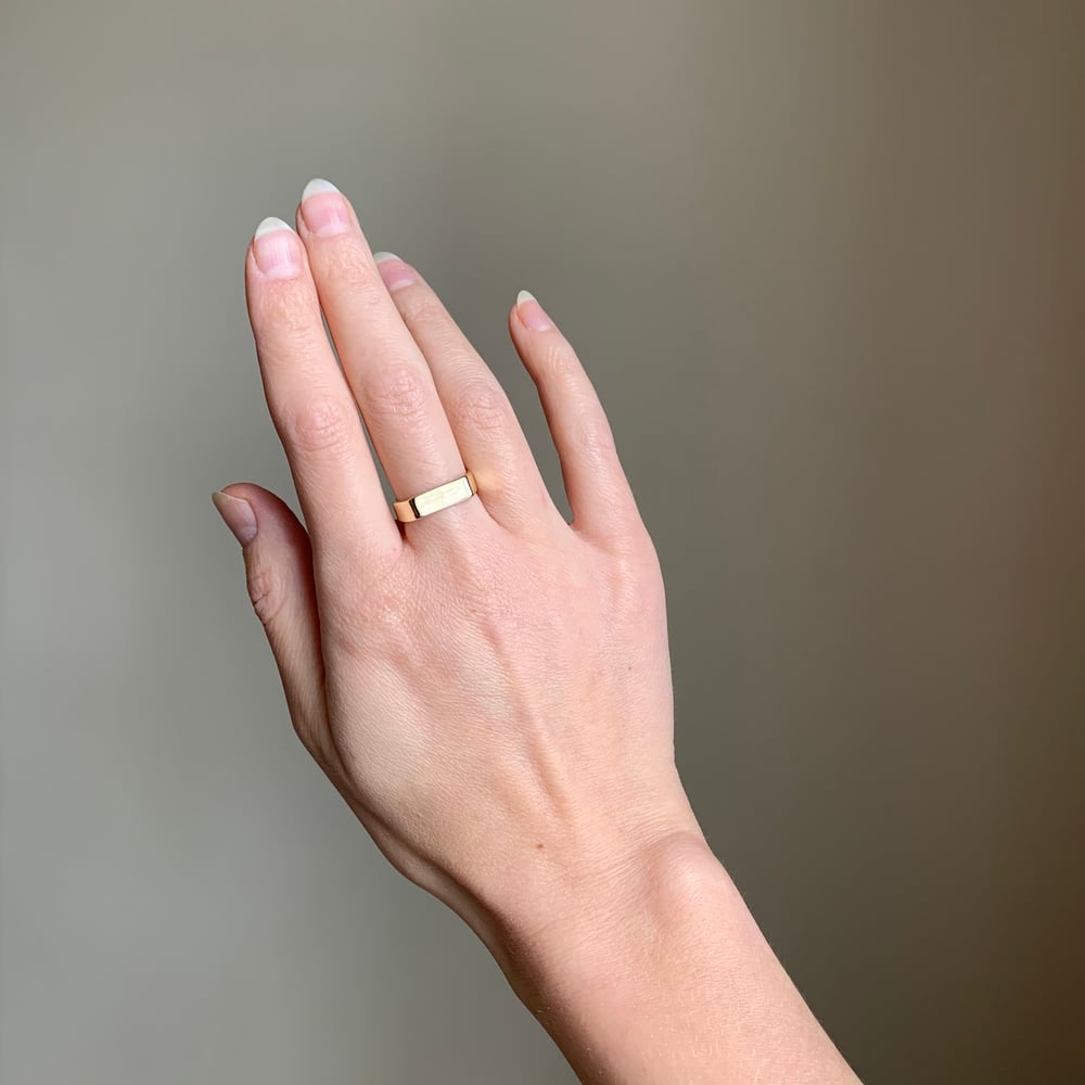 Image of Thin Signet Ring