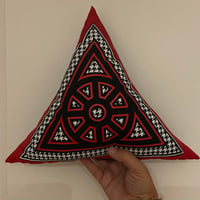 Image 1 of ottos handmade Triangle pillow  with crystal and Tshirt 