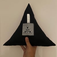 Image 2 of ottos handmade Triangle pillow  with crystal and Tshirt 