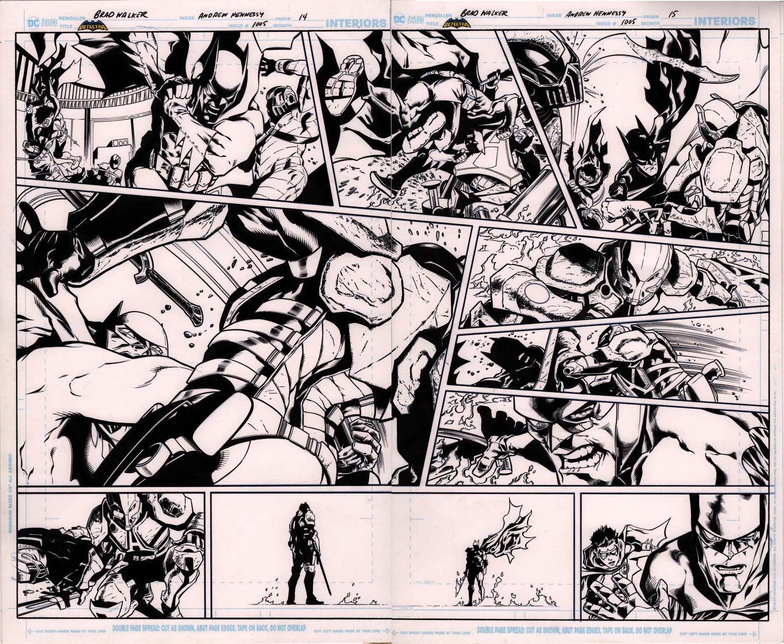 Image of DETECTIVE COMICS #1005, Pages 14 & 15 Double Page Spread