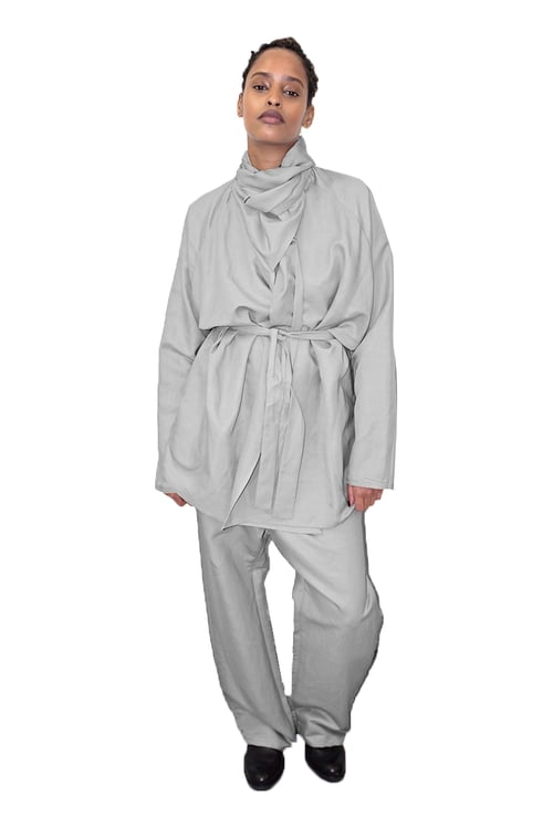 Image of FOS Trousers- Viscose- Grey