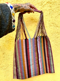 Image 4 of Striped KNOT bag Pastel