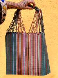 Image 2 of Striped KNOT bag Jade 