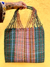 Image 1 of Striped KNOT bag Jade 