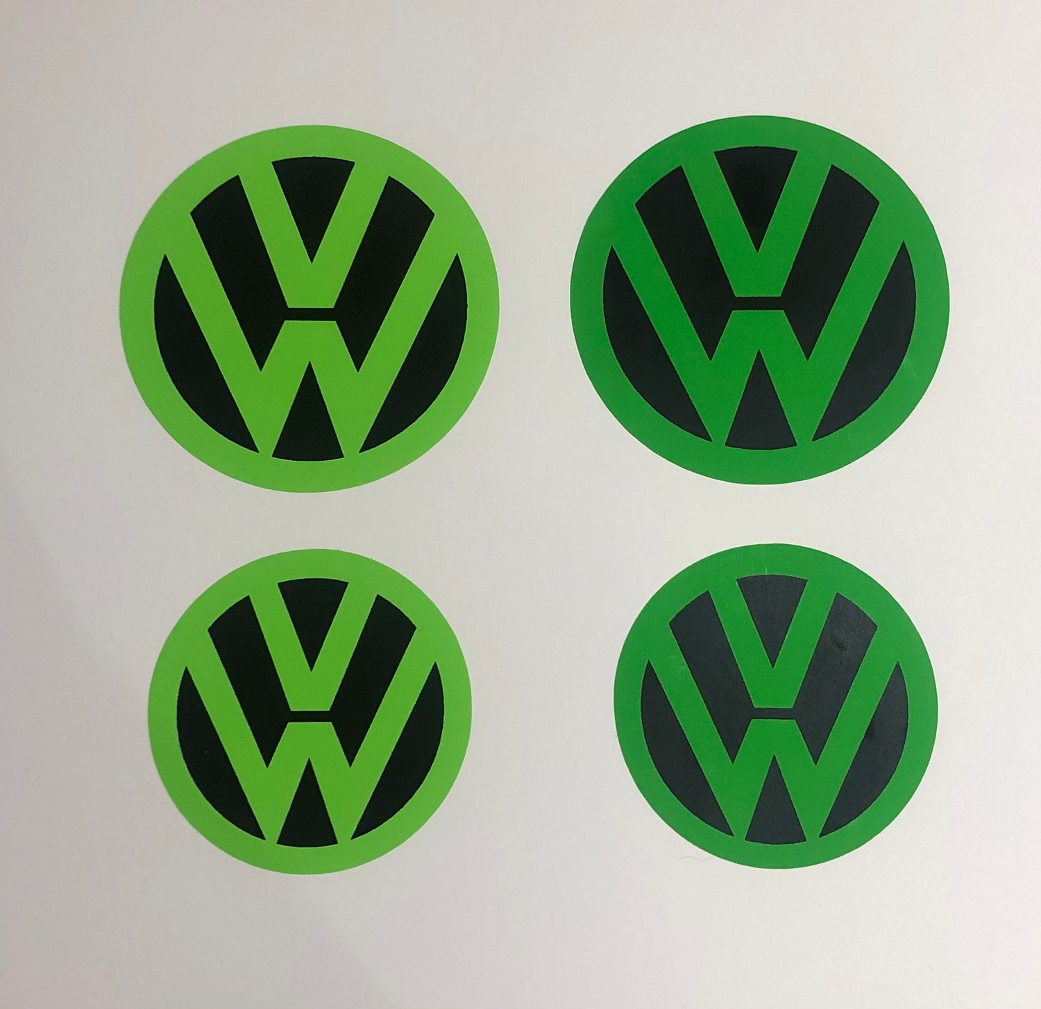 VW Dimeslime Slug bug sticker set of 4