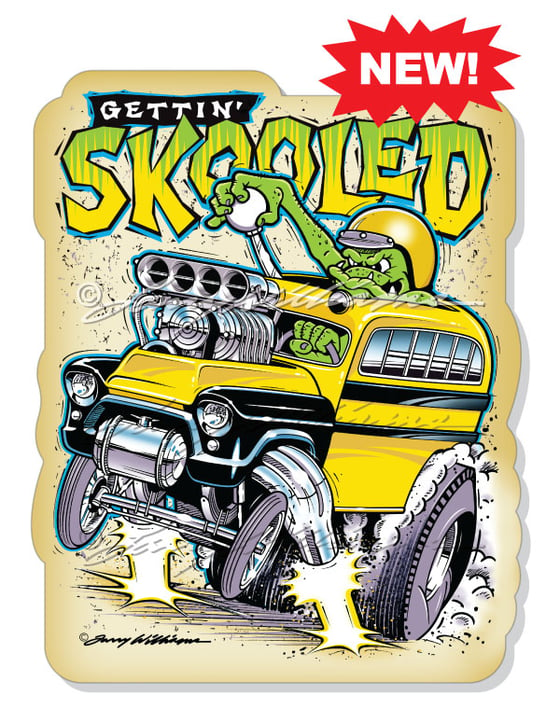 Image of "Gettin' Skooled!" Sticker
