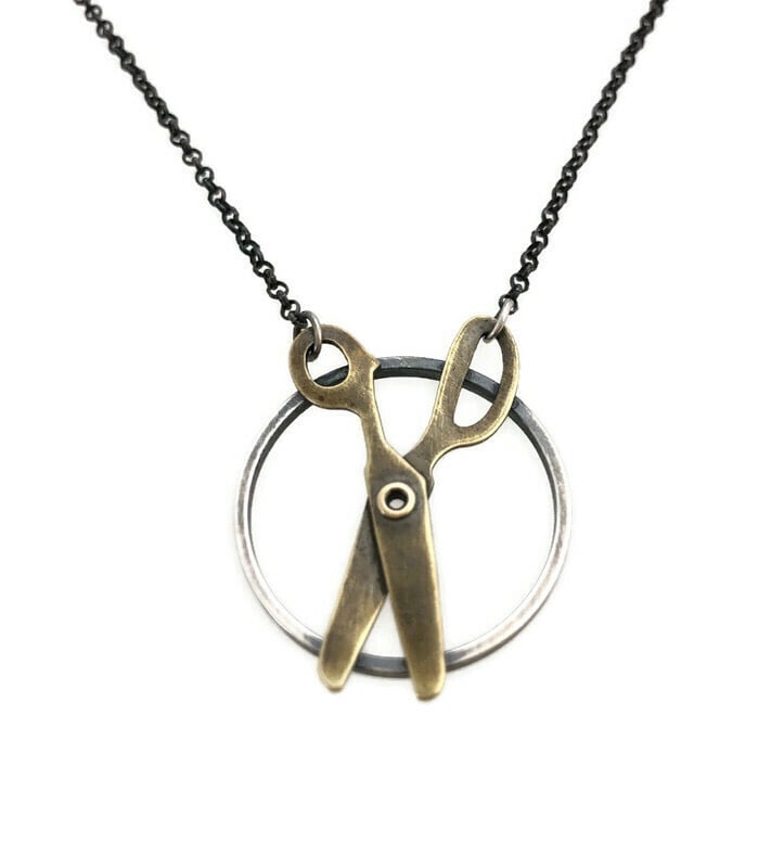 Image of scissors necklace 