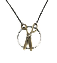Image 1 of scissors necklace 