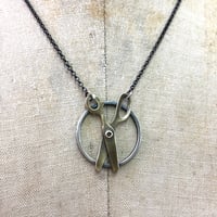 Image 3 of scissors necklace 