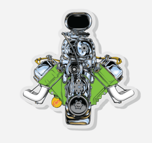 Image of GIMME HEMI Acrylic Pin