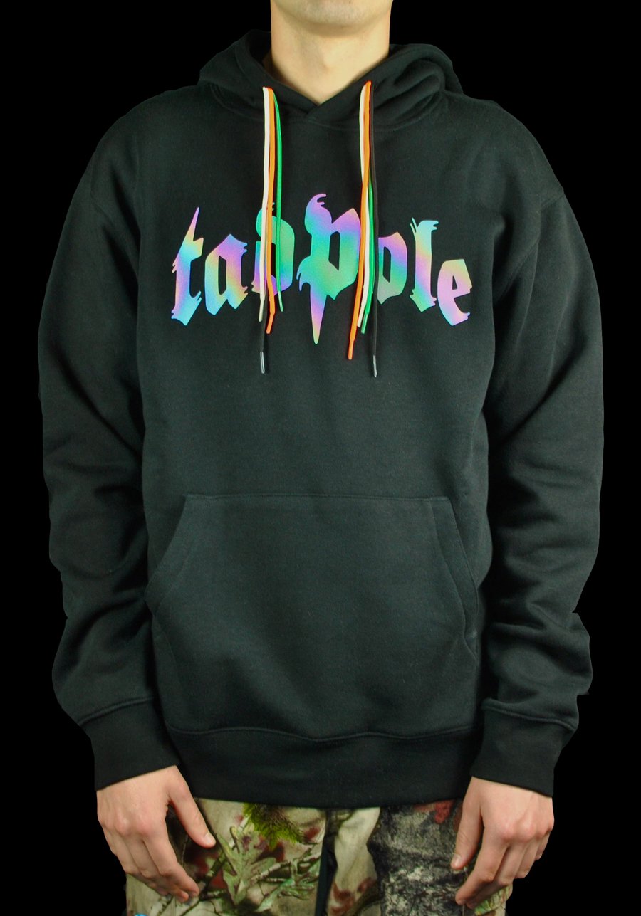 Image of RAINBOW HOODIE - BLACK