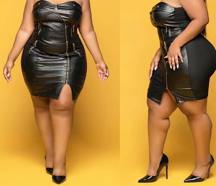 Image of Class act leather dress