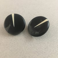 Image 2 of smoky circle studs