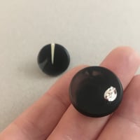 Image 3 of smoky circle studs