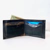 Dual-tone Brown Reclaimed Leather Bi-fold Wallet