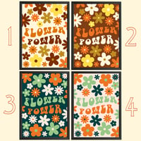 Flower Power Print - Multiple Colours Available