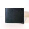 Midnight Black Reclaimed Leather Bi-fold Wallet