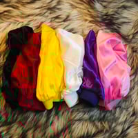Image 1 of Banded Silk Bonnets (Child Size)