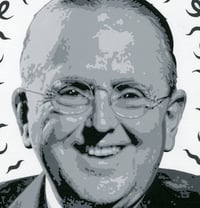 Image 2 of NORMAN VINCENT PEALE acrylic original