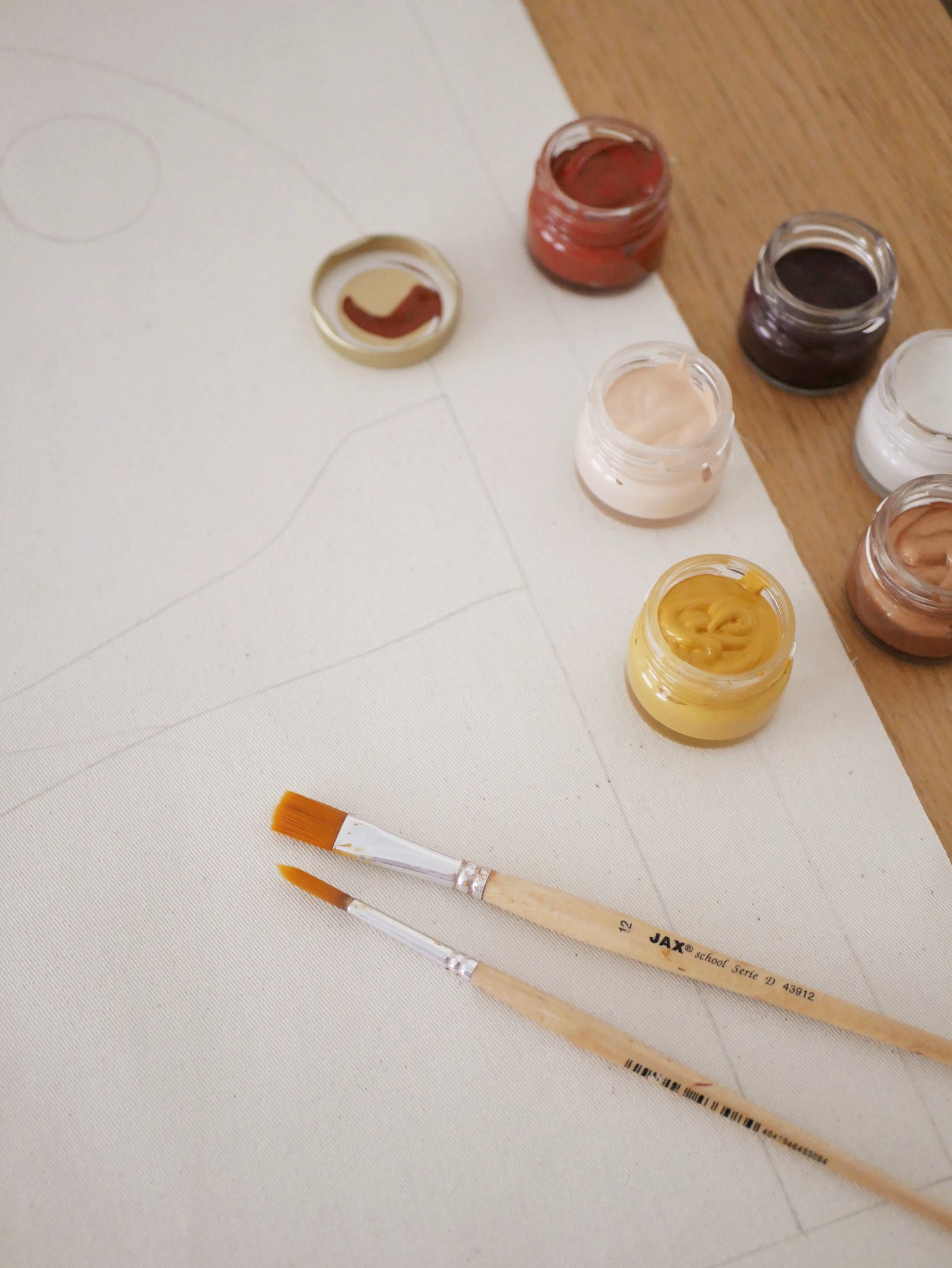 Image of Peinture INITIALE en kit - motif escalier / Custom art kit