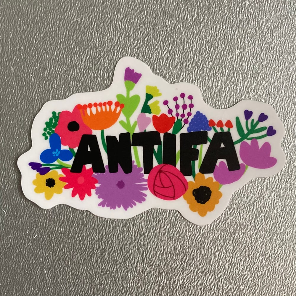 Image of Antifa Flowers sticker