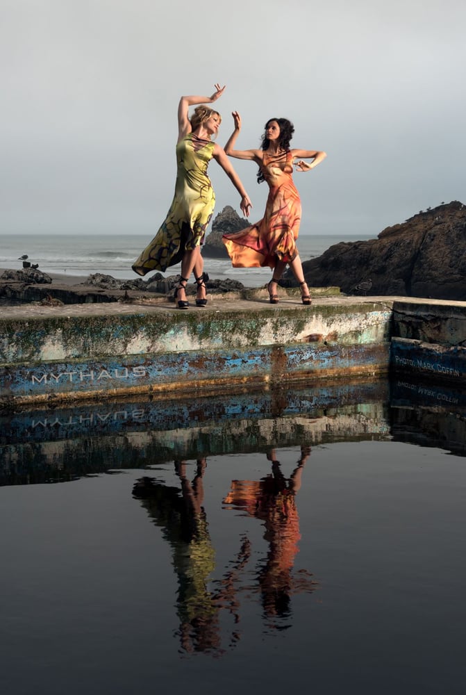 Image of "SAIL FOR THE SUN" SILK DRESS