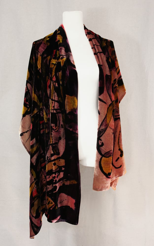Image of PURPLE II VELVET SHAWL