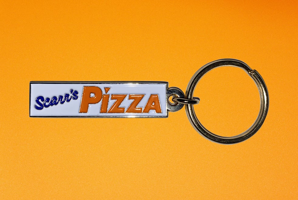 Image of Scarr's Pizza Year 1 Keychain
