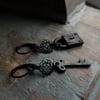 Lock + Key Earrings