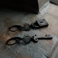 Image 1 of Lock + Key Earrings