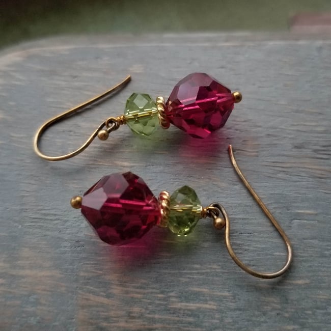 Pink Berry Gala Earrings