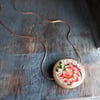 Florentine Coin Necklace (Pink + Coral)