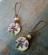 Image 2 of Sweet Violet Tin Earrings