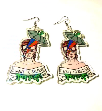 Image of Bowie In Space Earrings
