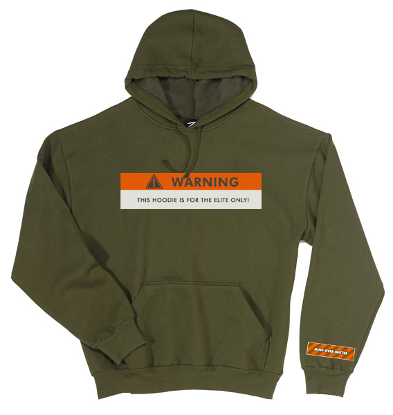 Image of Olive Warning Hoodie