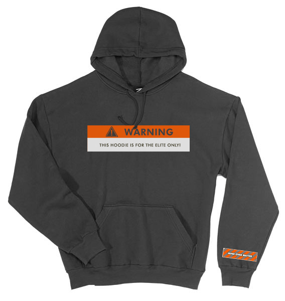 Image of Black Warning Hoodie