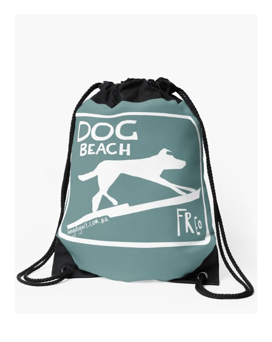 Image of Drawstring bag: The Dingo Started it (Turquoise)