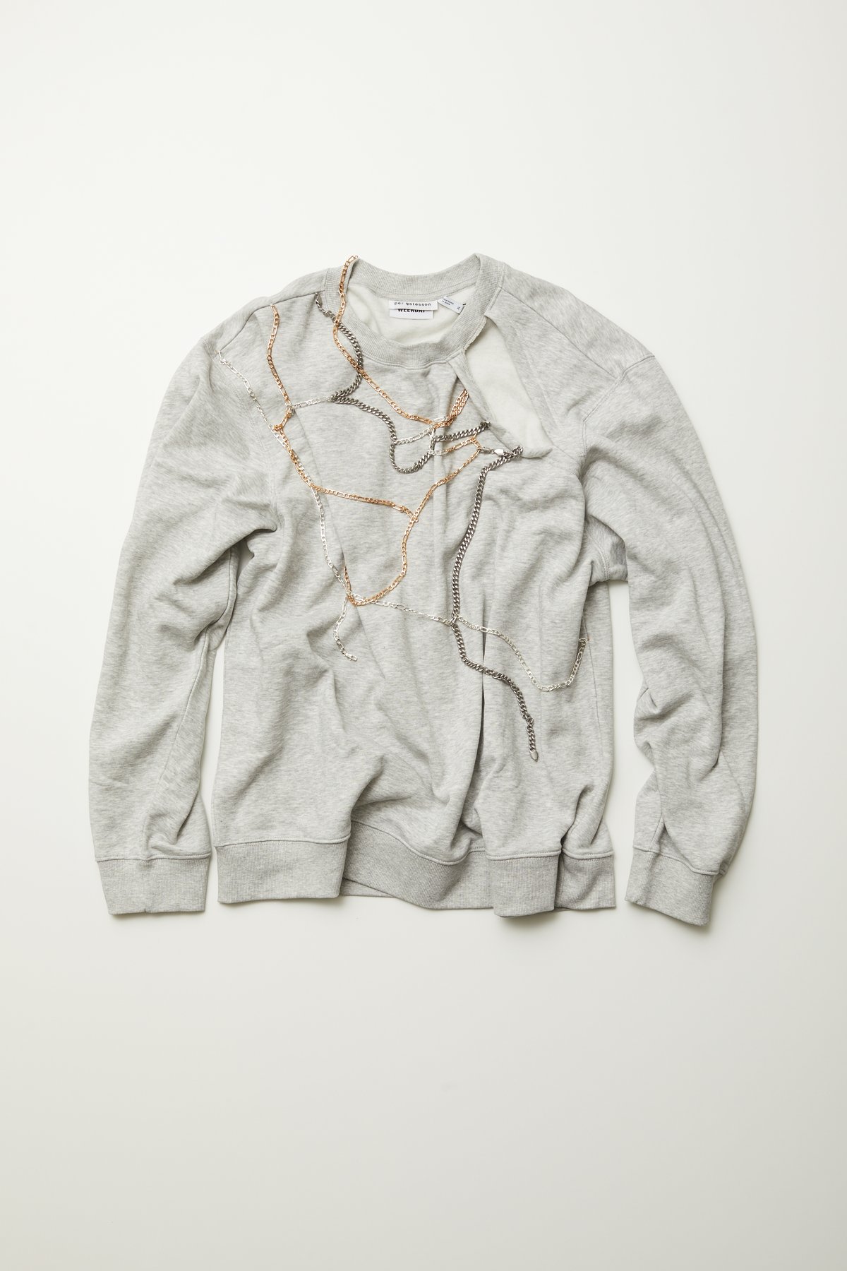 CHAIN CREW NECK
