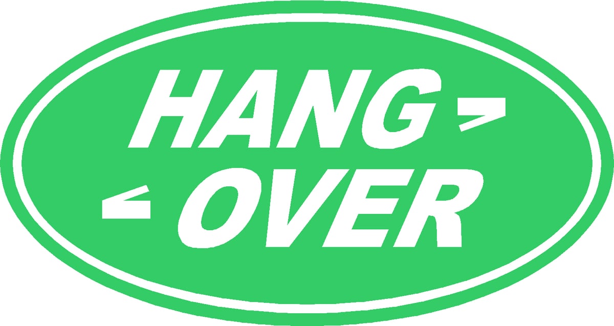 Image of HANG OVER sticker decal