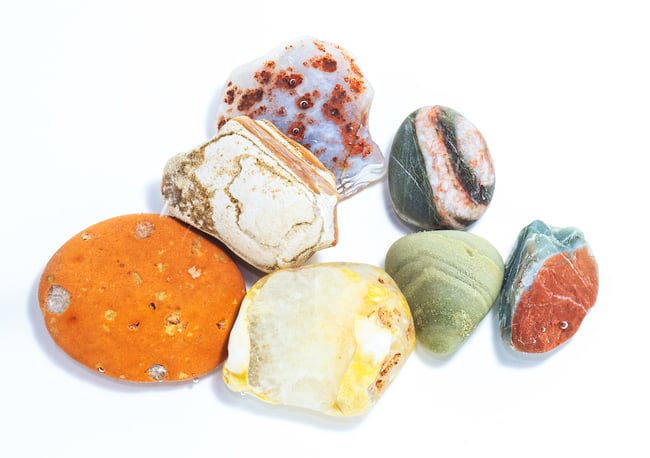 I Like Stones. Set of A5 postcard prints.