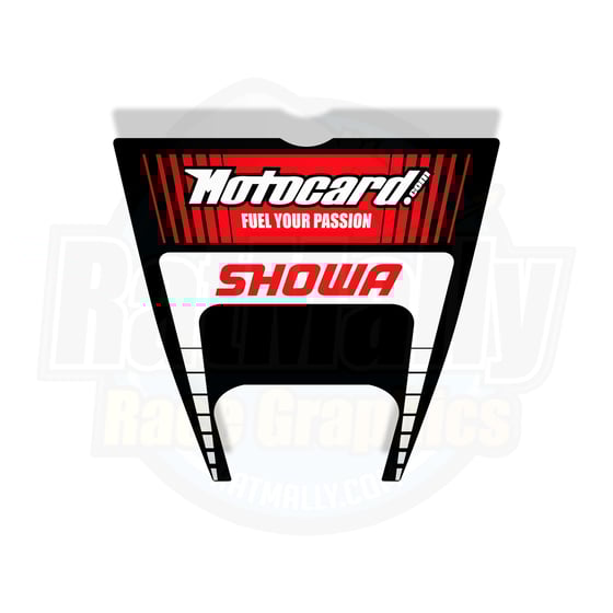 Image of Showa Motocard Undertray Graphic. KRT Style. ZX-10R