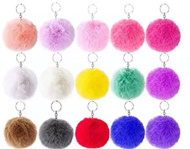 Pom Pom Key Chains