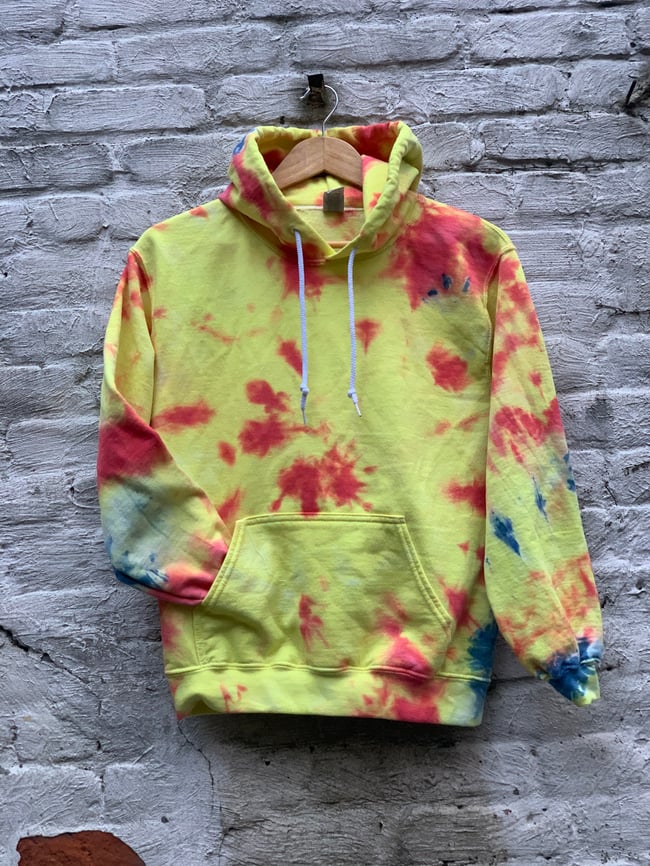 Yellow and discount red hoodie