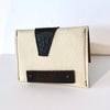 Off-white, Black & Gold Leather Card Case/ Business Card Holder