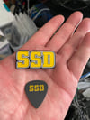 SSD logo Metal Badge/Pin 2 inch Wide 