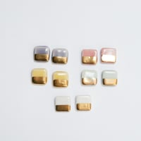 Image 1 of Chiclet Earrings (multiple colors)