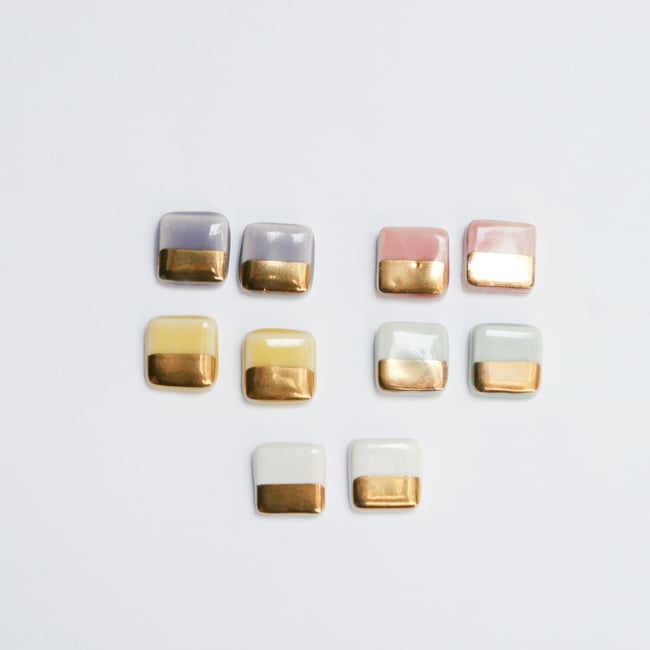 Chiclet Earrings (multiple colors)