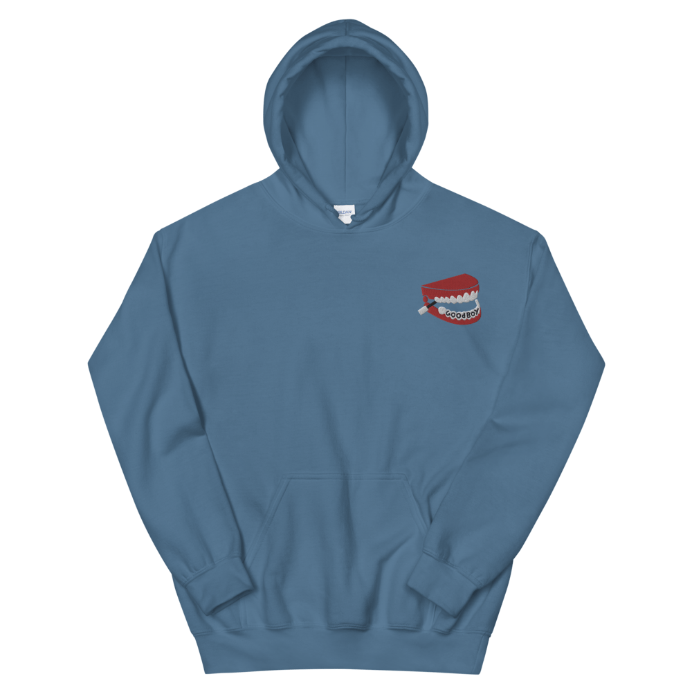 Image of GOODBOY CHATTERING TEETH EMBROIDERED HOODIE