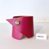 Medium Hot Pink Leather Wrist Cuff