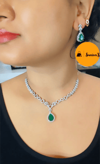 Image 1 of Muna_Premium Quality Australian Diamond Pendant Set  